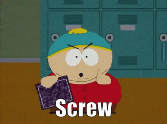 South Park Eric Screw You Guys GIF
