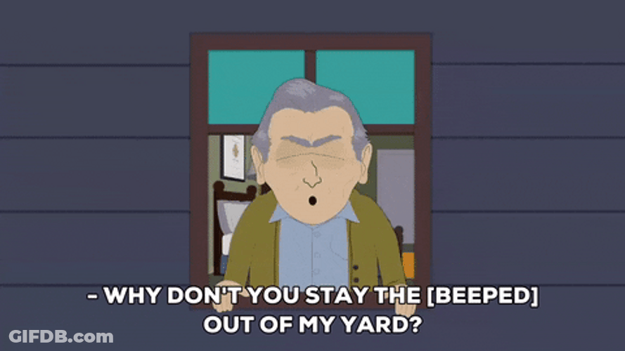 South Park Get Off My Lawn GIF