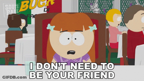 South Park Girl Sitting At Table GIF
