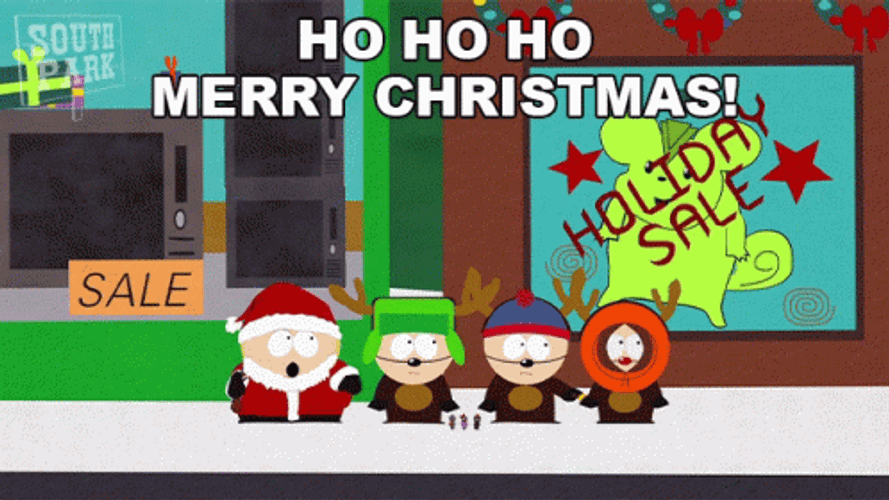 South Park Holiday Greetings Christmas Blessings GIF