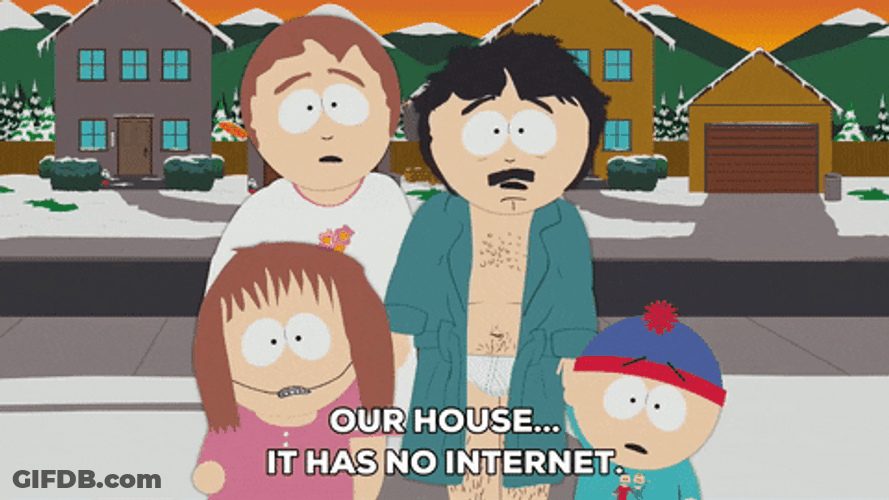 South Park Home Has No Internet GIF