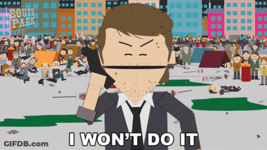 South Park I Won't Do It GIF