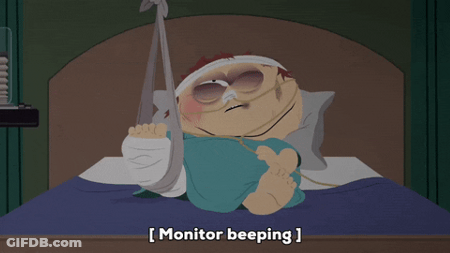 South Park Injured Eric Cartman At Hospital GIF