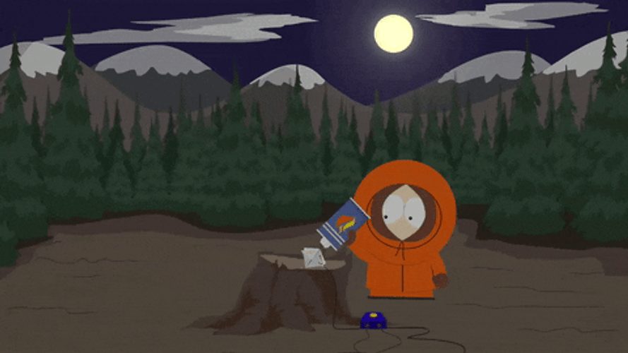 South Park Kenny McCormick Pouring Gas GIF
