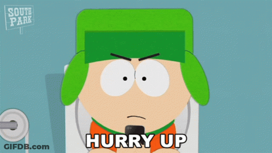 South Park Kyle Broflovski Hurry Up GIF