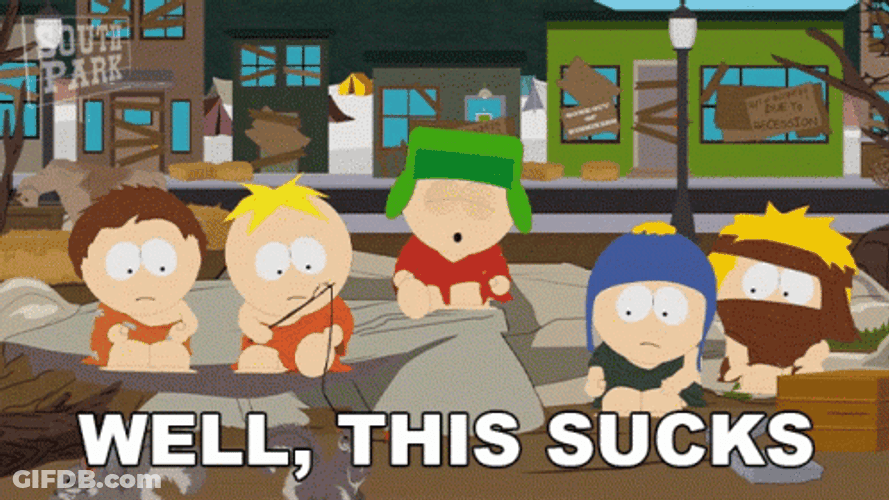 South Park Kyle Broflovski With Cavemen This Sucks GIF