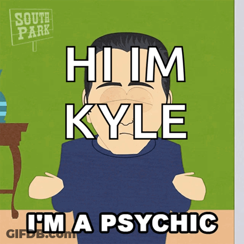 South Park Kyle Saying Hi I'm Psychic GIF
