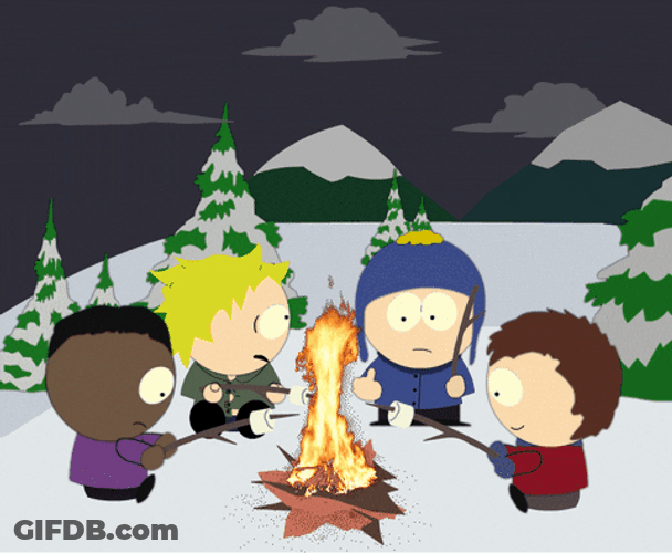 South Park Lake Camping Campfire GIF
