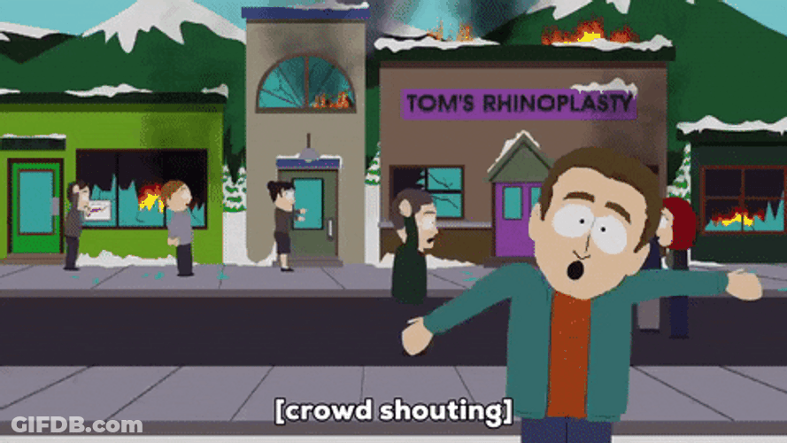 South Park Motorbike Dragging Scene GIF