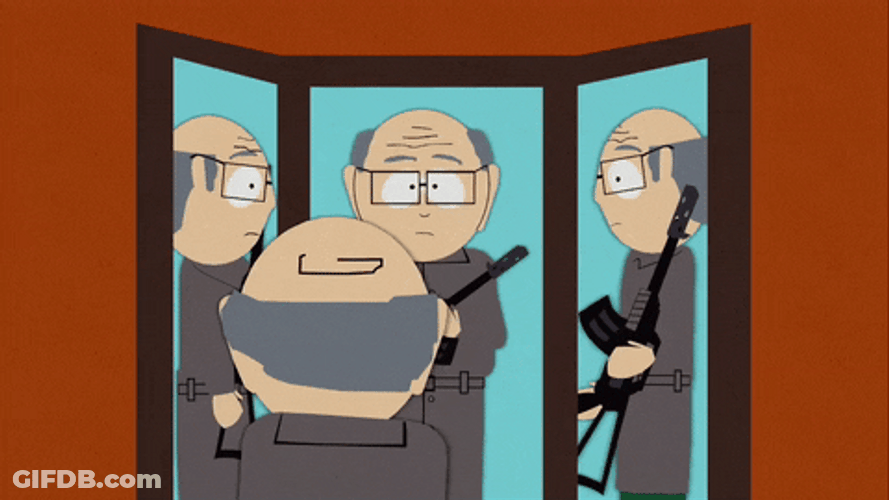 South Park Mr Garrison As A Gunner GIF
