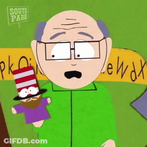 South Park Mr Garrison Looking Shocked GIF