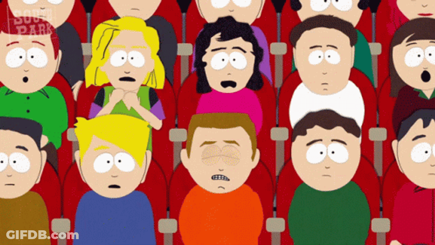 South Park People Horrified While Watching GIF