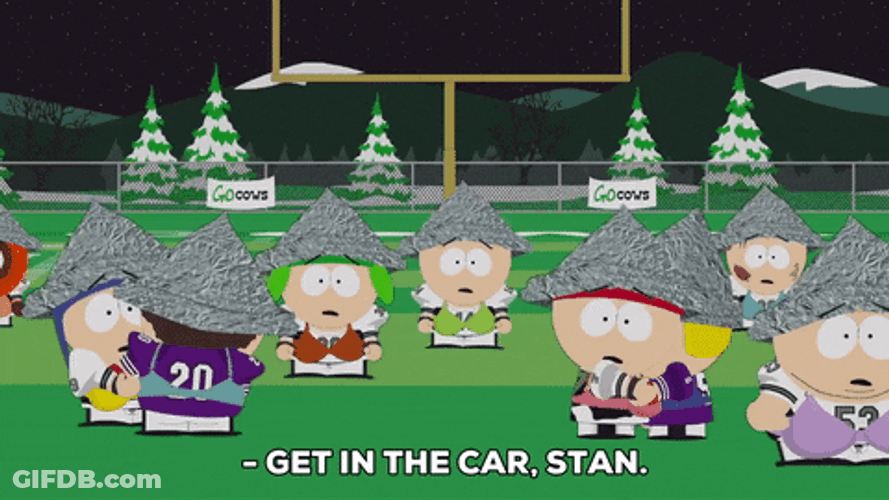 South Park People Wears Tin Hat GIF