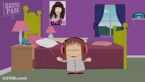South Park Poster Above Bedroom GIF