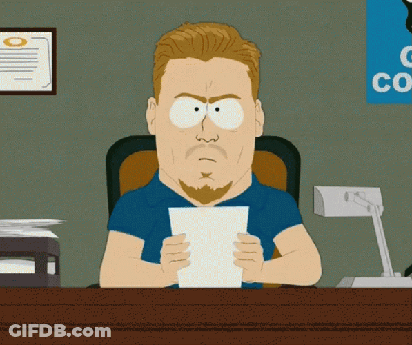 South Park Principal Frustrated Review GIF
