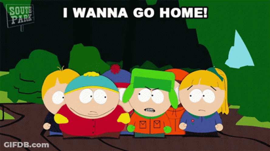 South Park Rainforest I Wanna Go Home GIF