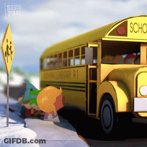 South Park School Bus GIF