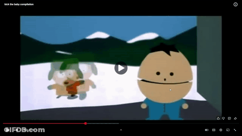 South Park Screenshot With Play Button GIF