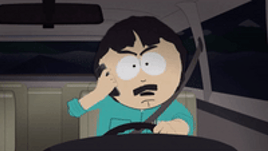 South Park Series Randy Marsh Riding Car GIF