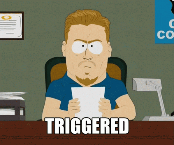 South Park Shaking Triggered Meme GIF