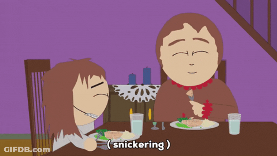 South Park Sharon And Shelley Marsh Snickering GIF