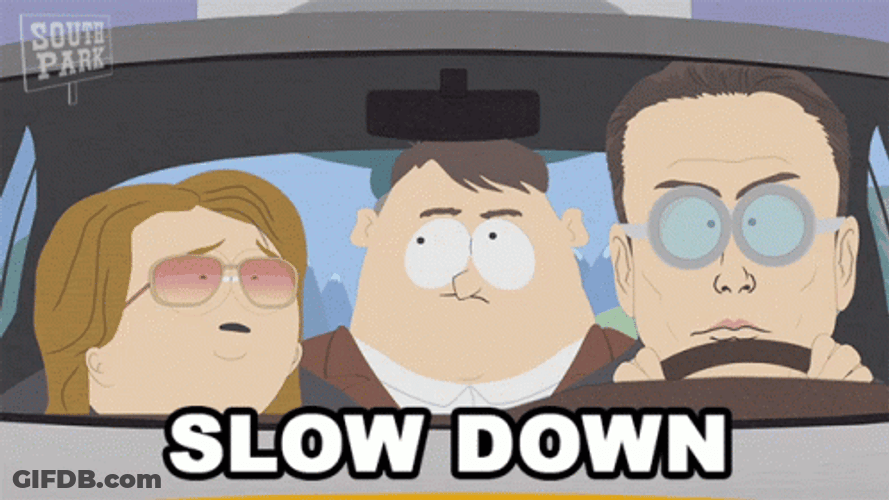 South Park Slow Down Driving GIF