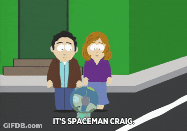 South Park Spaceman Bubble Craig GIF