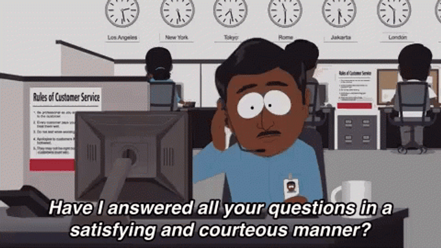 South Park Steve Customer Service Phone Call GIF