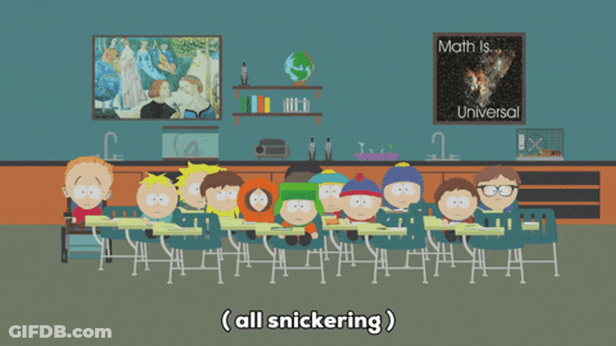 South Park Students Snickering GIF