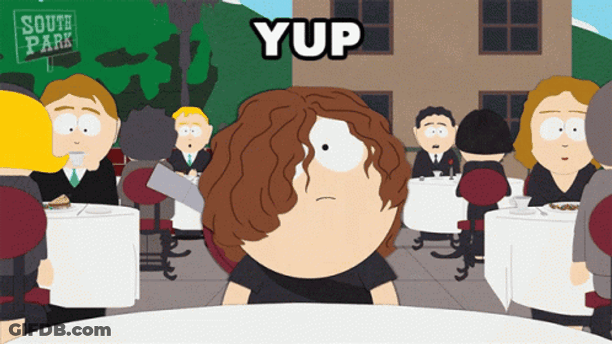 South Park Thad Jarvis Yup GIF
