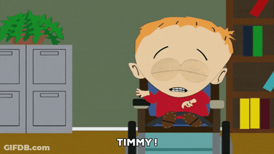 South Park Timmy Burch Saying Timmah GIF