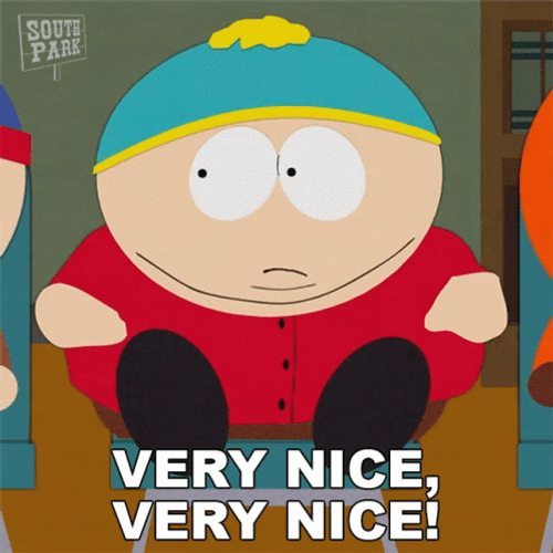 South Park Very Nice  Eric Cartman GIF