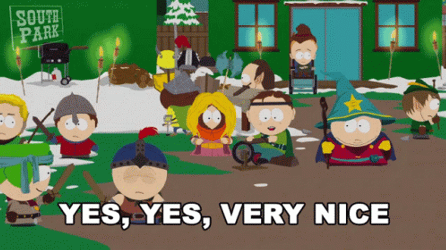 South Park Yes Nice Eric Cartman GIF