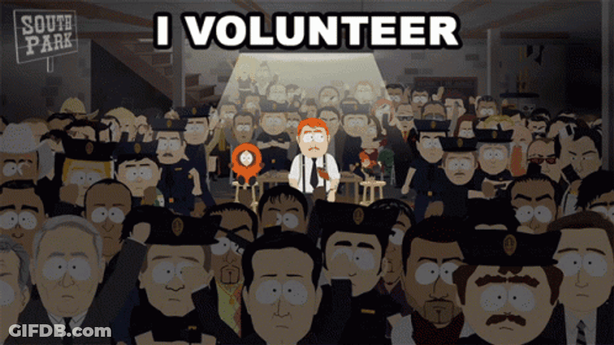 Southpark I Volunteer GIF