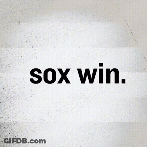 Sox Win Sign GIF