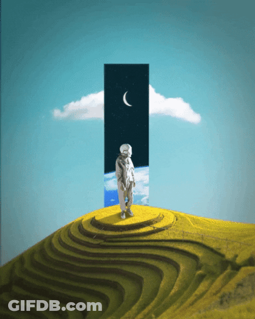 Space And Time Black Hole Fine Art GIF