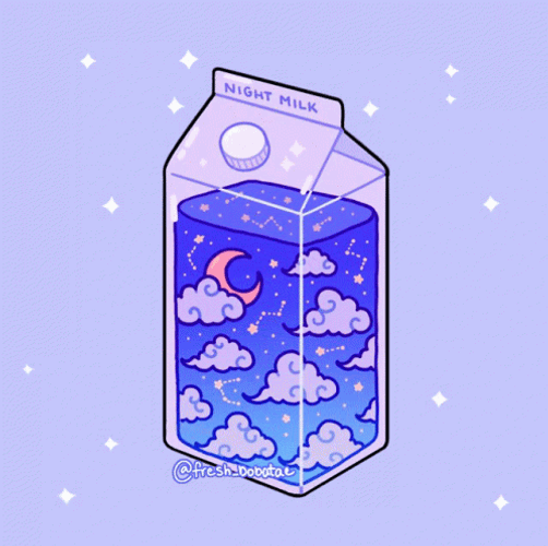 Space Boba Milk Tea GIF