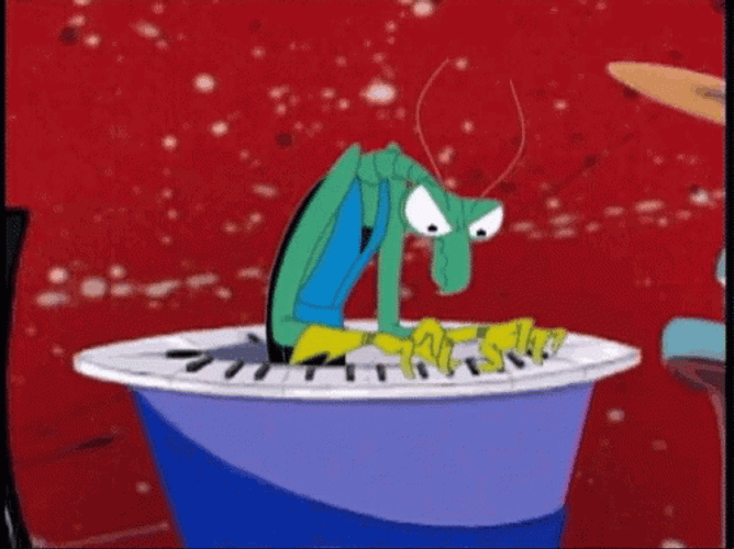 Space Ghost Zorak Playing Keyboard GIF