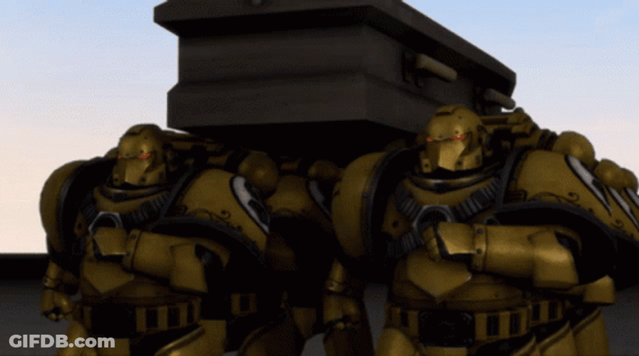 Space Imperial Fist Coffin Dance Marine GIF