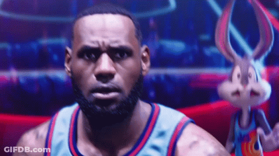 Space Jam 2 LeBron James Basketball Power GIF