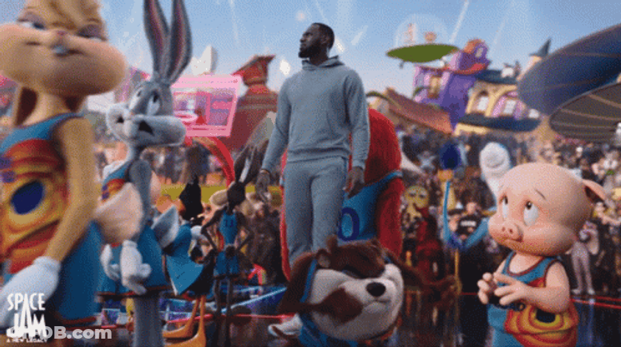 Space Jam 2 LeBron James Tune Squad GIF