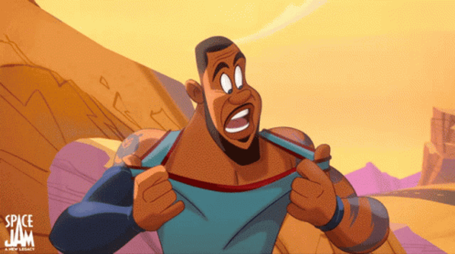 Space Jam Animated LeBron James GIF