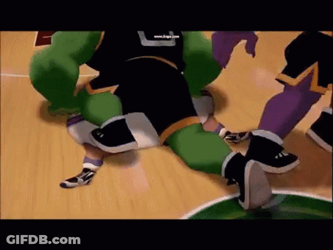 Space Jam Basketball Player Flat Dead GIF