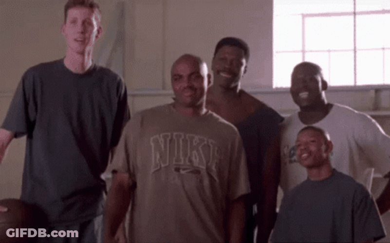 Space Jam Basketball Team Shrug GIF