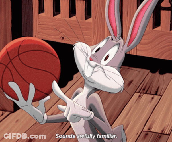 Space Jam Bugs Bunny Basketball GIF