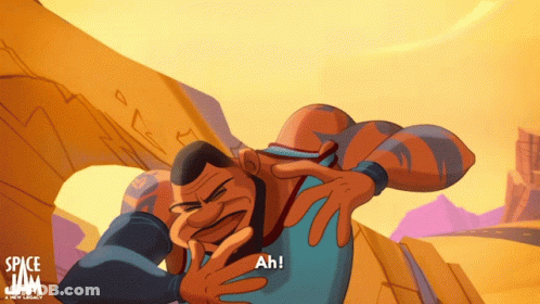 Space Jam Character Holding Another GIF