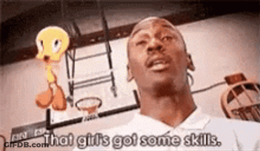 Space Jam Michael Jordan Tweety Bird Quote GIF