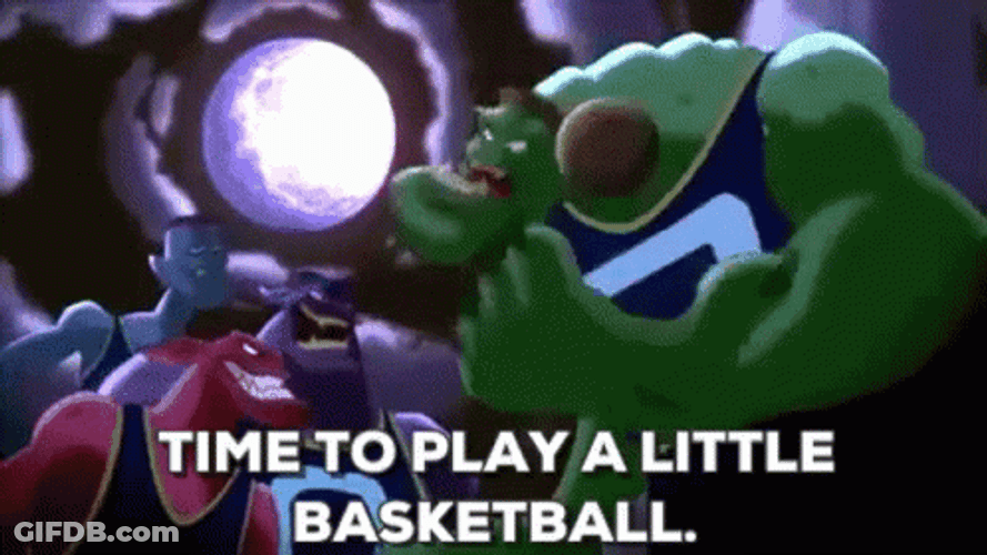Space Jam Monsters Villain Basketball GIF