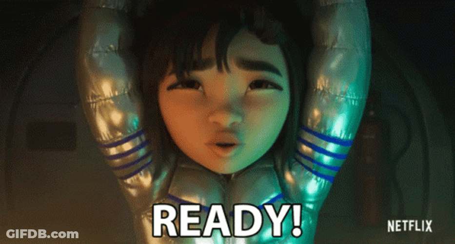 Space Kid Ready Over The Moon GIF