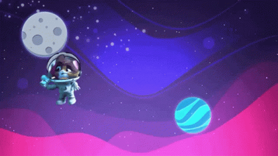 Space Kitten Rainbow Universe GIF